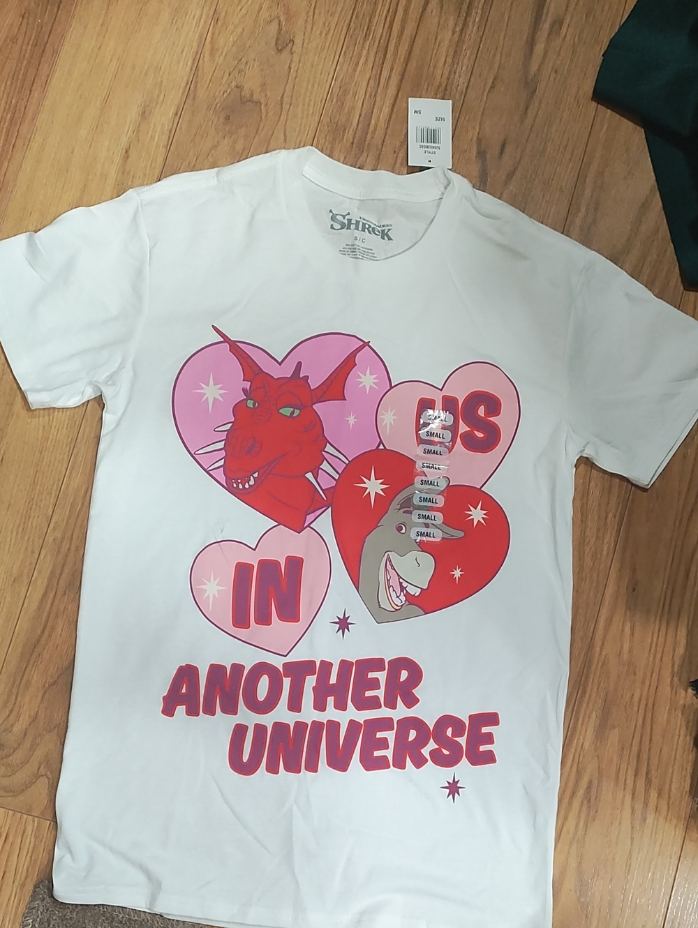 Shrek White Short Sleeve Graphic Tee - 'In Another Universe'